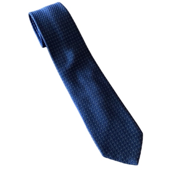 VALENTINO MENS BLUE SILK TIE - Picture 1 of 7